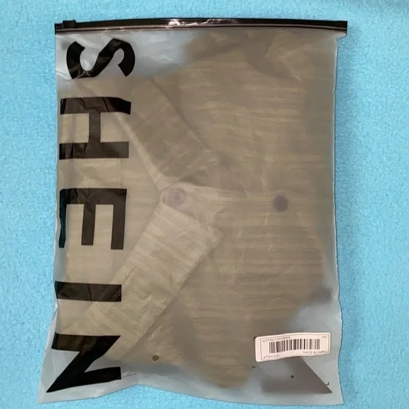 SHEIN Essence Plus army green long roll tab button up textured tunic NEW size 3X - Picture 13 of 14